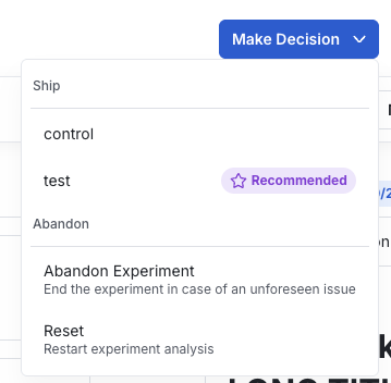 recommendation