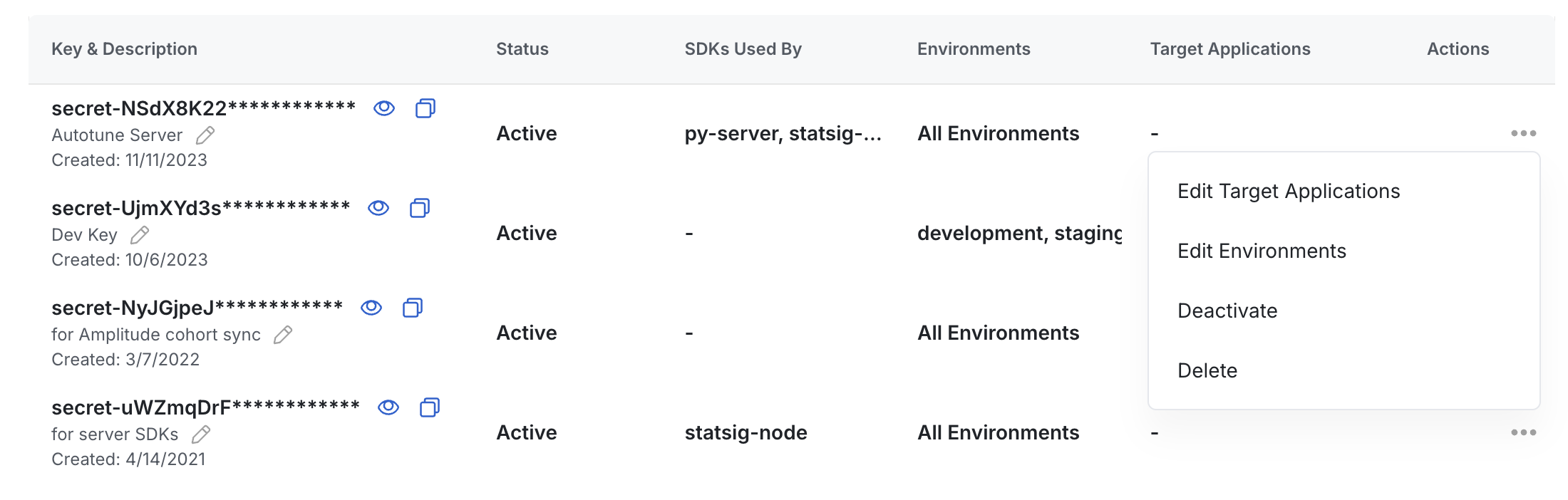 Project Settings