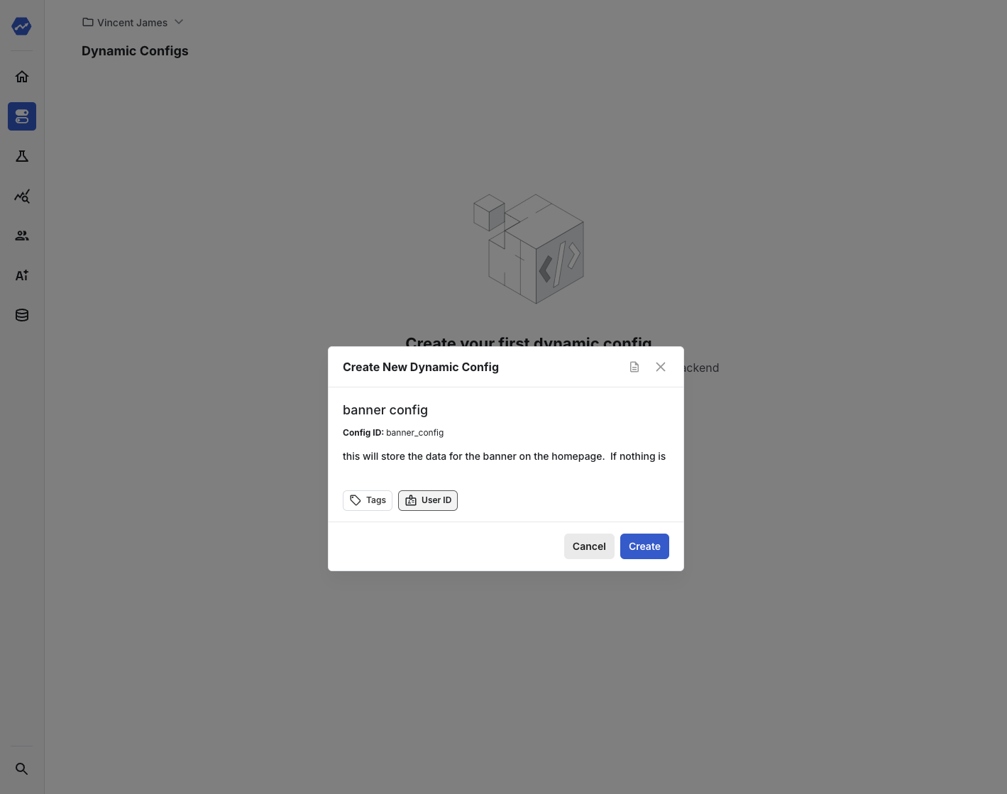 Create Dynamic Config